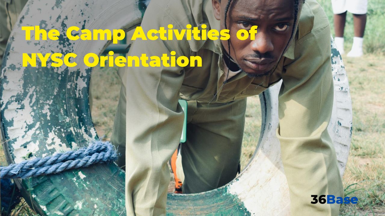 NYSC corps members participating in an exercise.
