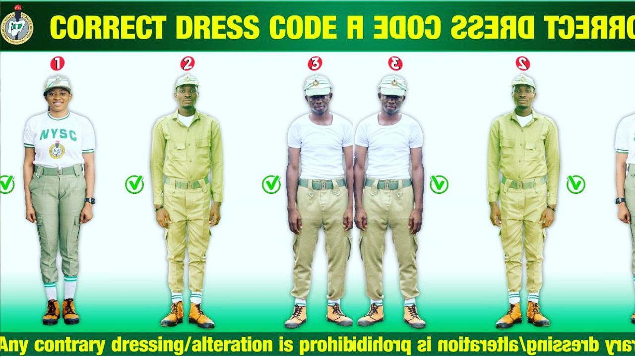 A complete set of NYSC khaki uniform (top and bottom)