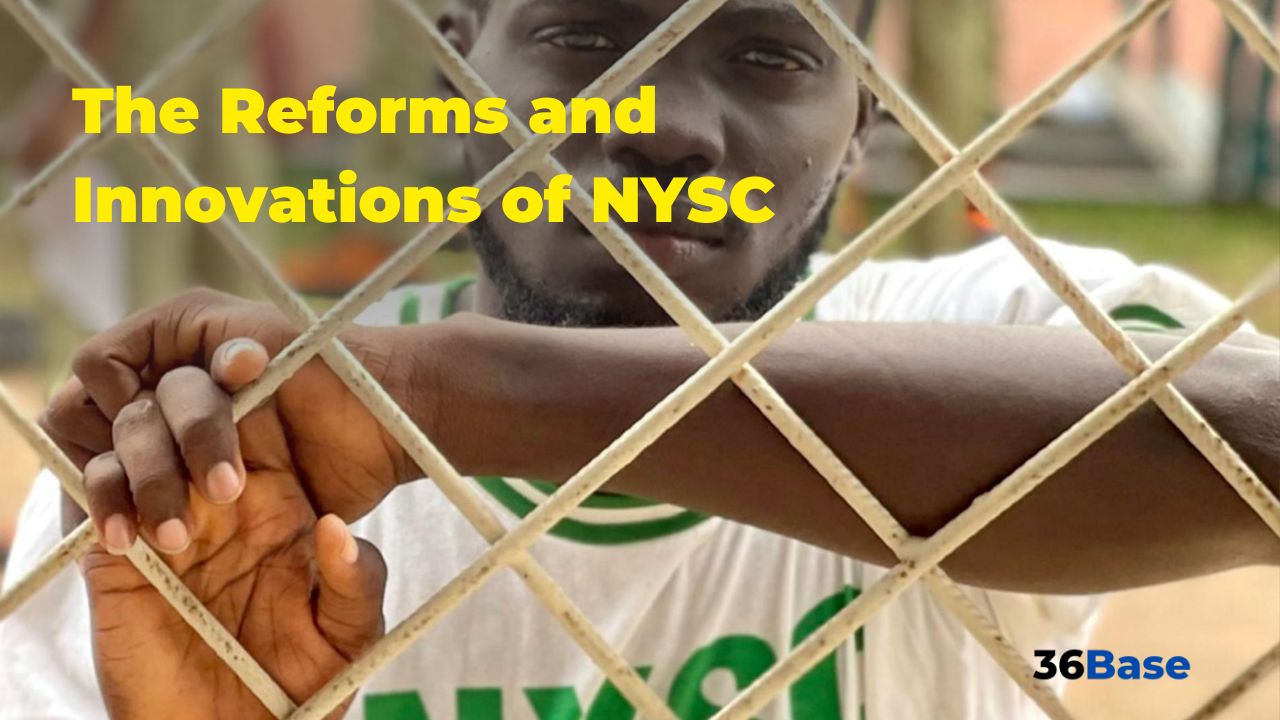 Image of NYSC member participating in a community development project