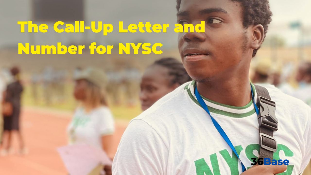 A picture of a young adult wearing the standard NYSC uniform