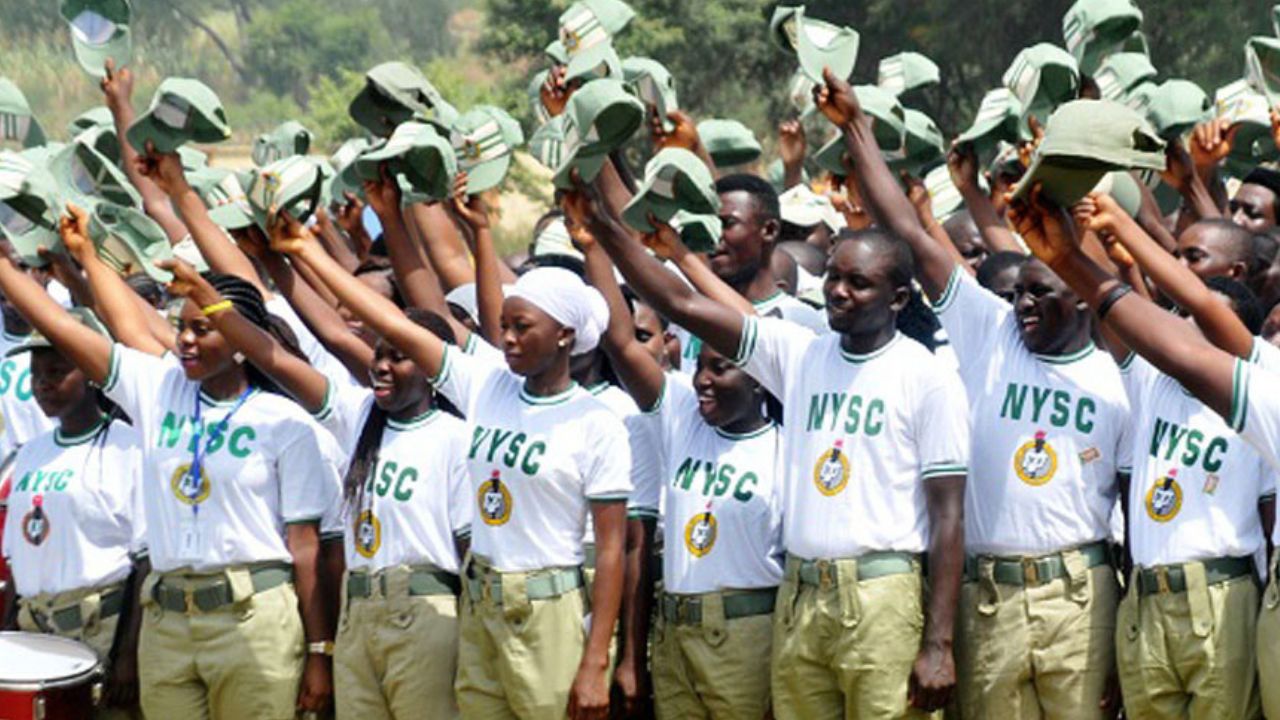 Image of corps members marching in a parade