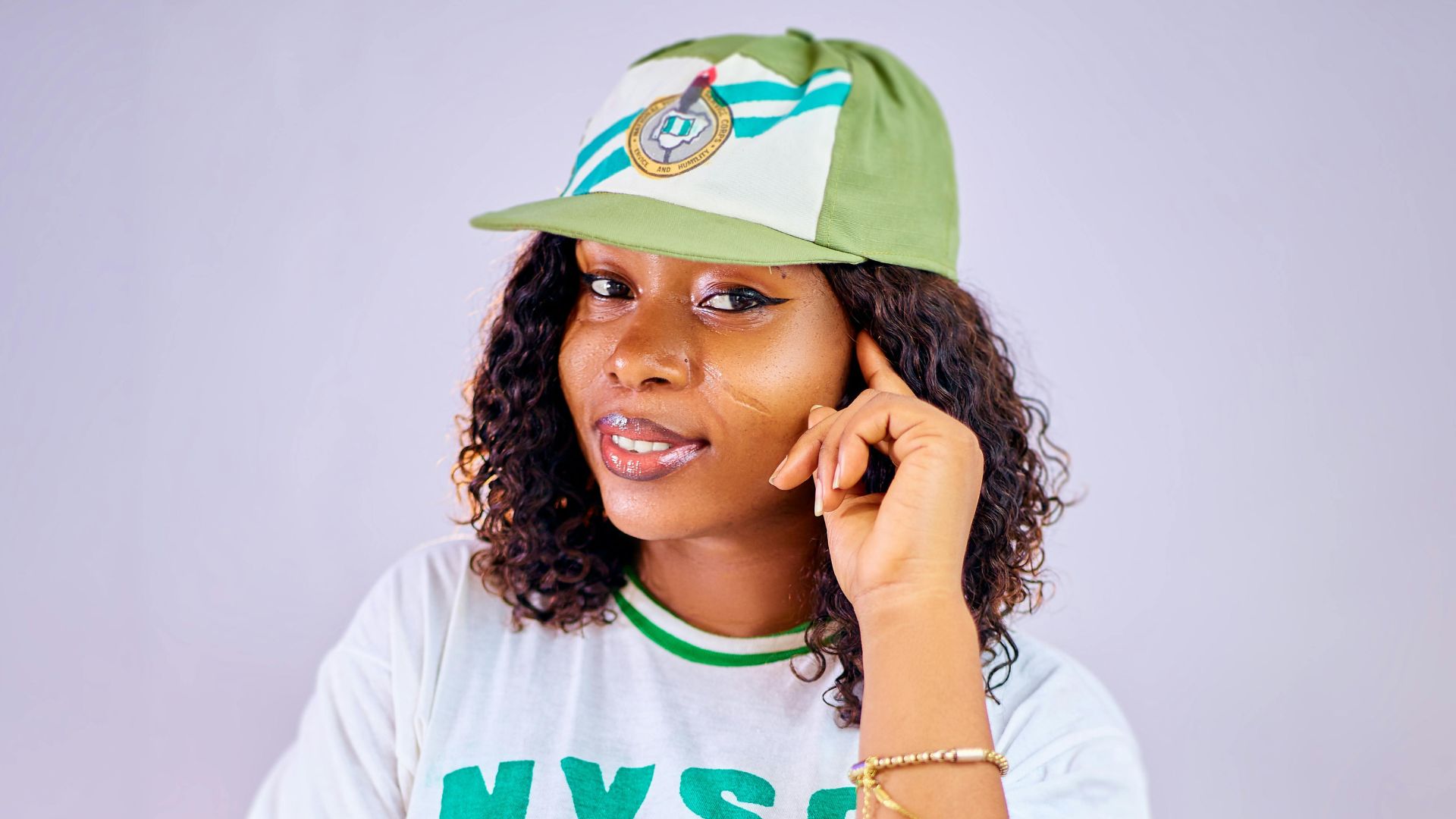 A close-up image of aN NYSC member.